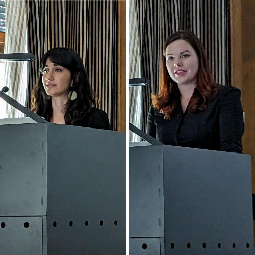 Derya Demir (left) and Leona Schleicher (right)