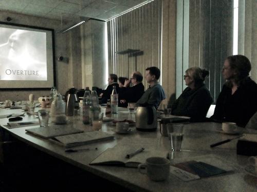 Spellbound workshop participants (from left to right: Wedel, Eusterschulte, Buckland, Cienki, Cameron, Mittelberg)